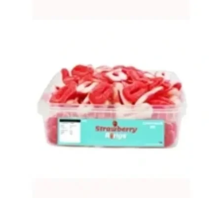 Strawberry Rings Tub 600g
