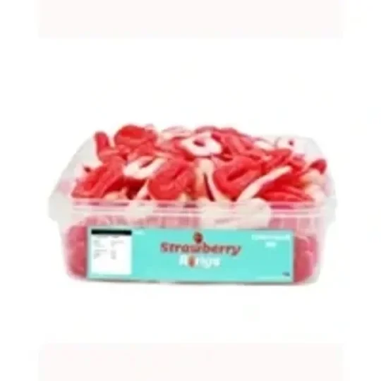 Strawberry Rings Tub 600g