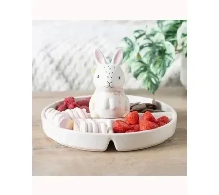 Bunny Chip & Dip Snack Dish