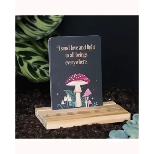 Affirmation Cards with Wooden Stand