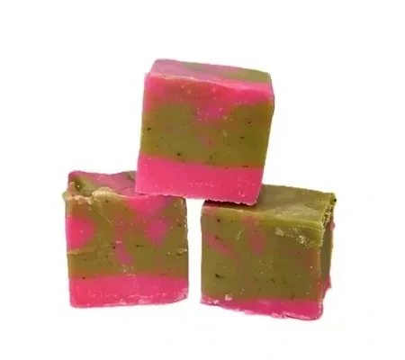 Strawberry Matcha Fudge