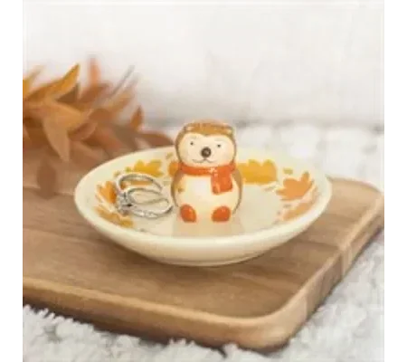Autumn Hedgehog Trinket Dish