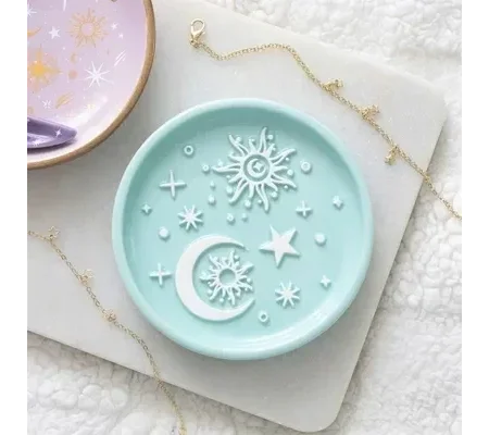Blue Moon and Sun Trinket Dish