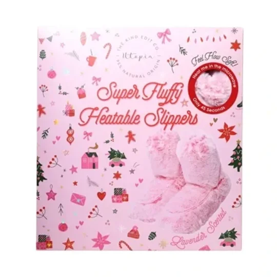 The Kind Edit Co. Utopia Super Fluffy Heatable Slipper Set