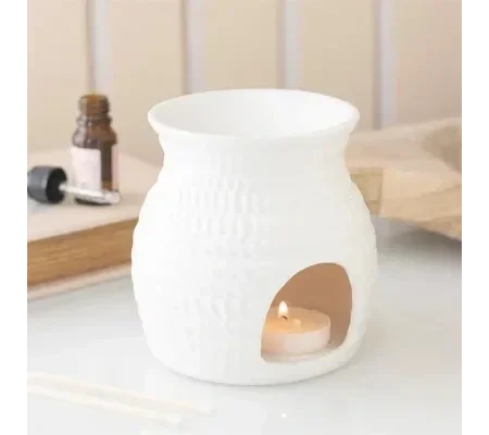 Woven Basket Effect Oil Burner and Wax Warmer