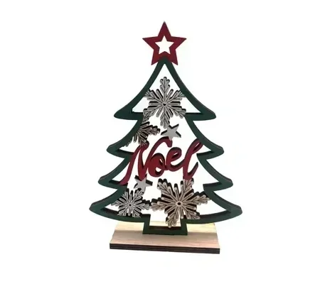 Wooden Noel Tree Standing Ornament