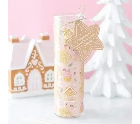 Gingerbread Cookie Tube Candle