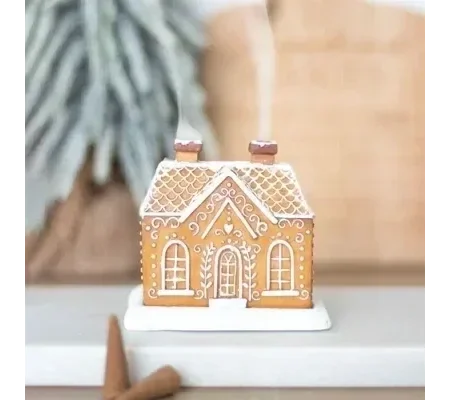 Gingerbread House Incense Cone Burner