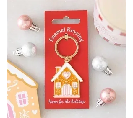 Gingerbread House Keyring