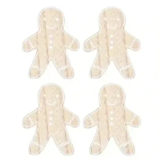 Gingerbread Man Coaster Set