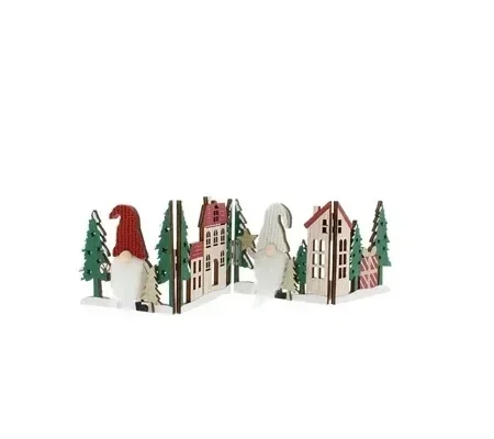 Gonk Village Scene Christmas Decoration