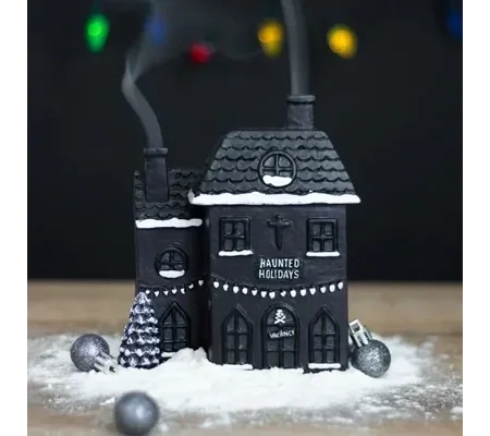 Haunted Holiday House Incense Cone Burner