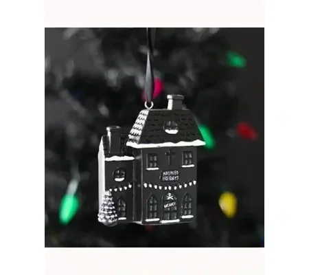 Haunted Holiday House Resin Christmas Decoration