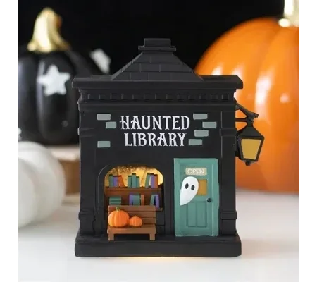 Haunted Library LED Light Up Decoration