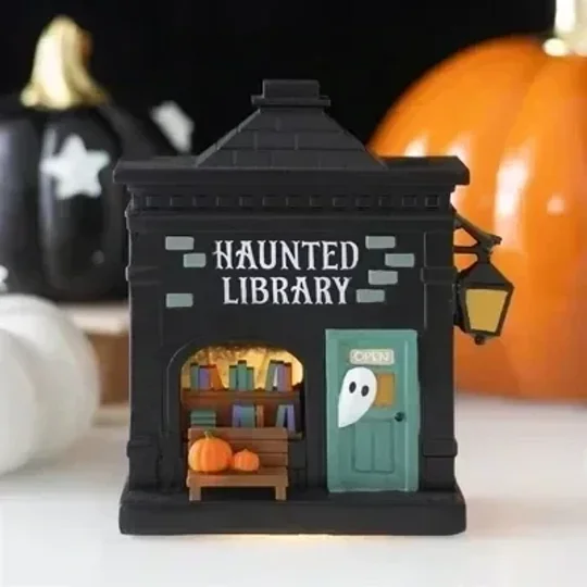 Haunted Library LED Light Up Decoration