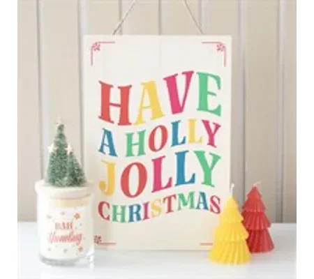 Have a Holly Jolly Christmas Hanging Sign