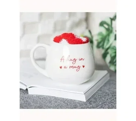 Hug in a Mug Heart Mug and Socks Set