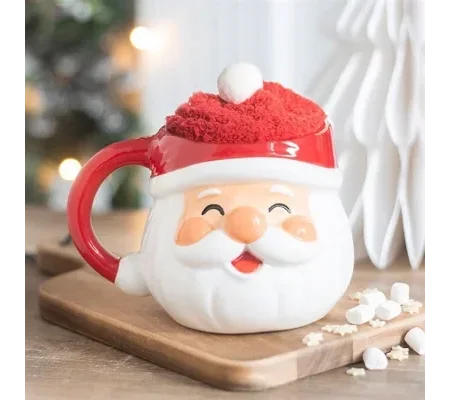 Jolly Santa Christmas Mug and Socks Set