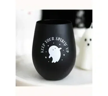 Keep Your Spirits Up Stemless Ghost Glass