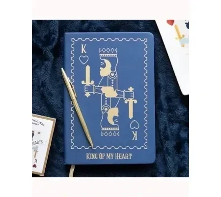 King of My Heart Playing Card A5 Notebook