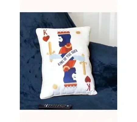 King of the Sofa Playing Card Cushion