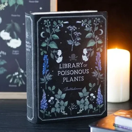 Library of Poisonous Plants Book Shaped Storage Box
