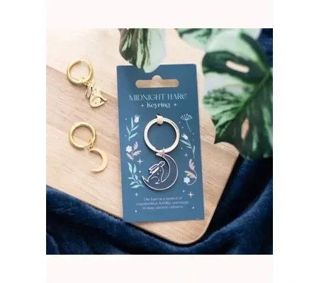 Midnight Hare Keyring