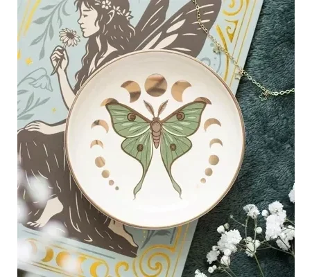 Moonphase Moth Trinket Dish