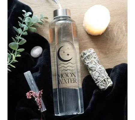 Moon Water Glass Water Bottle
