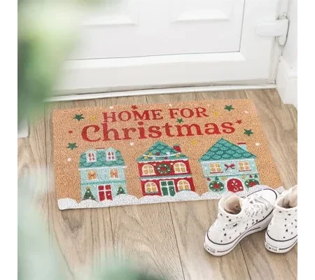 Natural Christmas Street Doormat