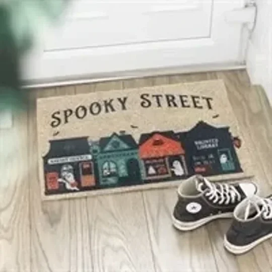Natural Spooky Street Doormat