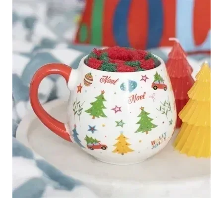 Nostalgic Christmas Print Mug and Socks Set