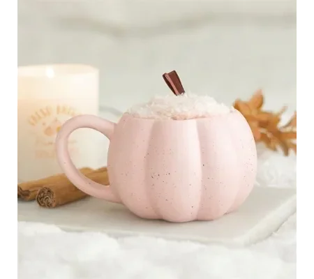 Pink Pumpkin Mug and Socks Set