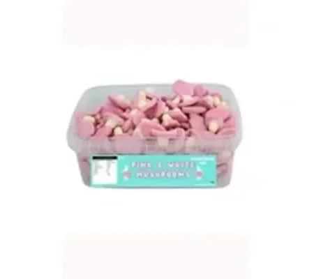 Pink & White Mushrooms Tub 600g
