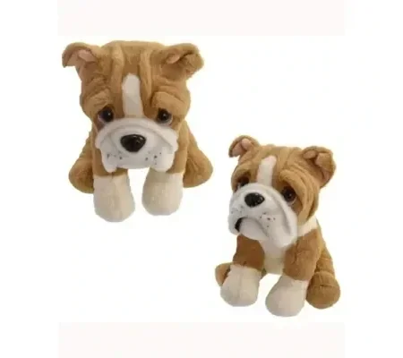 Plush Sitting Bull Dog Soft Toy