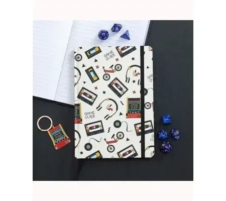 Retro 80s Print A5 Notebook