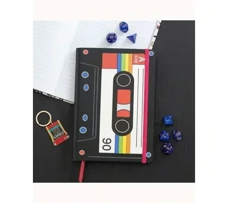 Retro Cassette Tape A5 Notebook