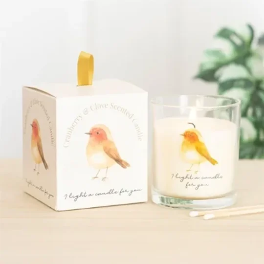 Robin Remembrance Cranberry & Clove Candle