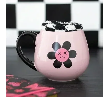 Sad Flower Mug and Socks Set