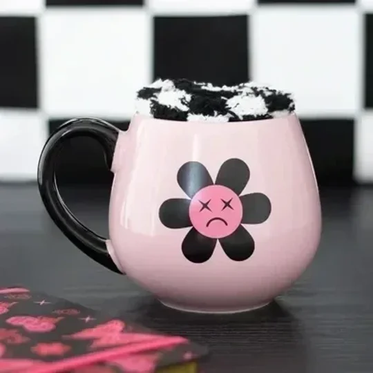 Sad Flower Mug and Socks Set