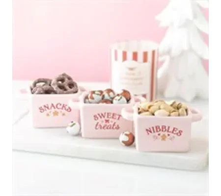 Set of 3 Sugarplum Bakery Snack Bowls