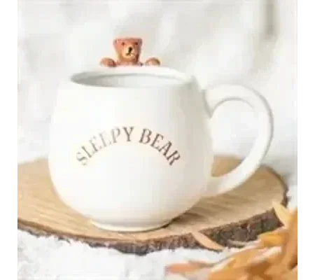 Sleepy Bear Rounded Mug