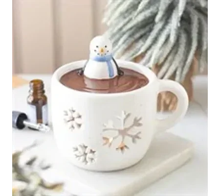 Snowman Hot Chocolate Oil Burner and Wax Warmer