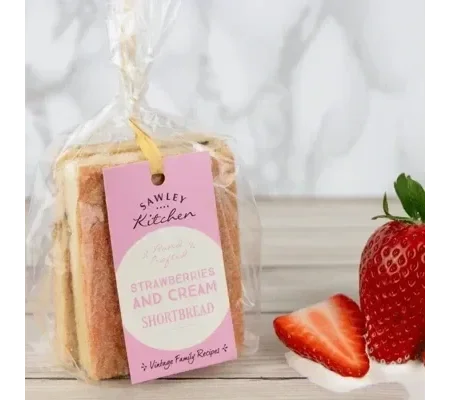 Strawberries and Cream Shortbread