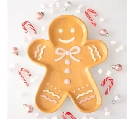 Sugarplum Bakery Gingerbread Man Serving Plate