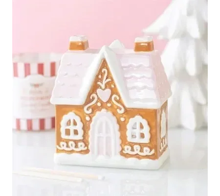 Sugarplum Gingerbread House Oil Burner and Wax Warmer