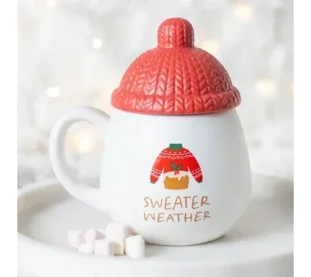 Sweater Weather Lidded Mug