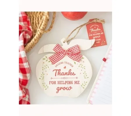 Thanks for Helping Me Grow Apple Hanging Decoration