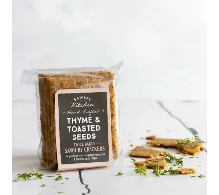 Thyme & Toasted Seeds Savoury Crackers