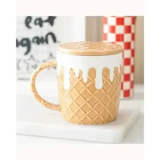 Waffle Mug and Coaster Set